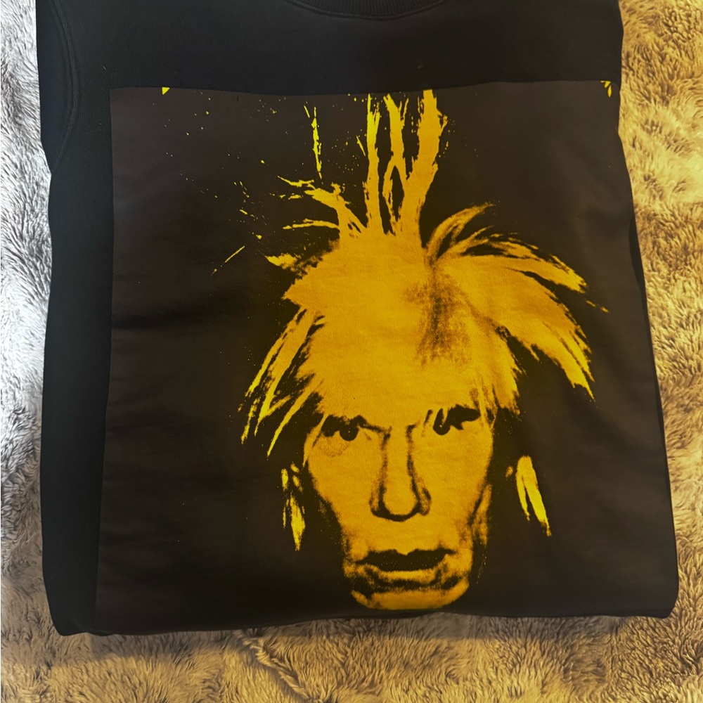 Calvin Klein Jeans Black and Gold Graphic Sweatshirt